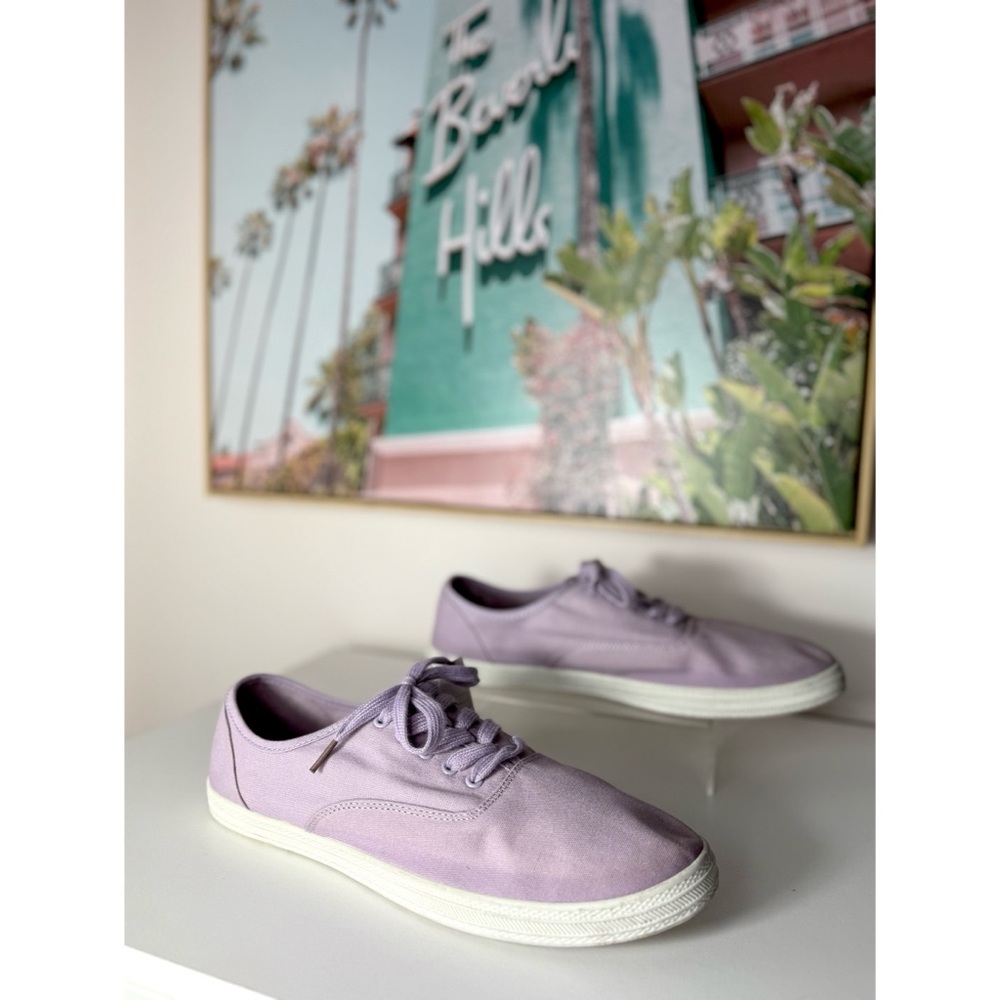 Wild Fable Lavender Purple Canvas Low Top Lace Up Tennis Sneakers Women’s 11 NWT